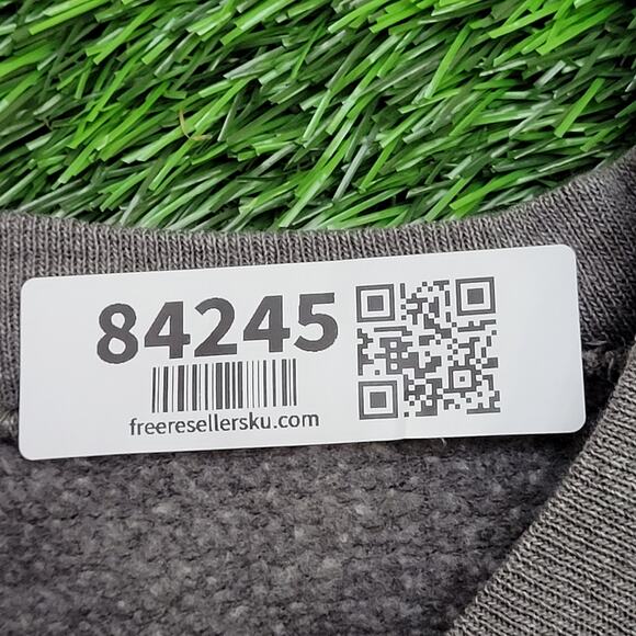 Vintage Georgia-Tech Sweatshirt Womens M/L 25x23 Baggy Crop Faded - Picture 8 of 13